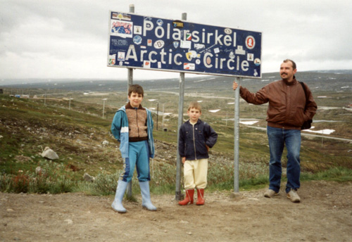 1990, als wir mit einem Wohnmobil zum Nordkap fuhren.