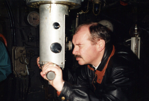 1995, als ich in München als Kapitänleutnant im U-Boot unterwegs war
