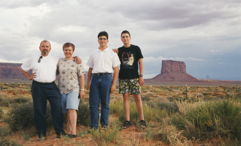 1998 als wir bei den Navajos unterwegs waren.