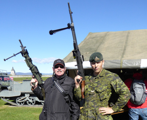2015, als ich in Quebec die kanadische Armee inspizieren durfte.